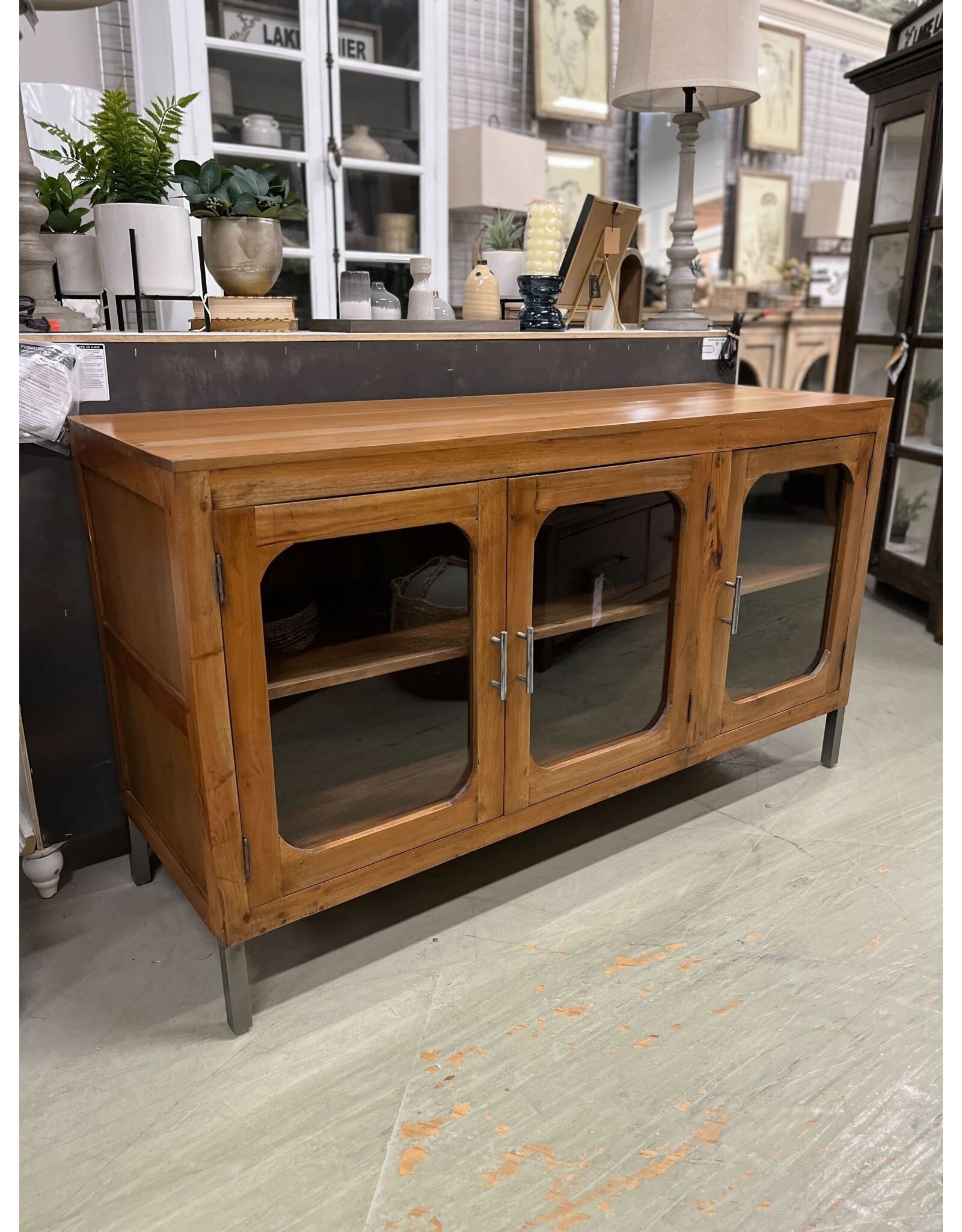 CAB593 Urban Glazed Sideboard 60.2X20.1x33.8"H