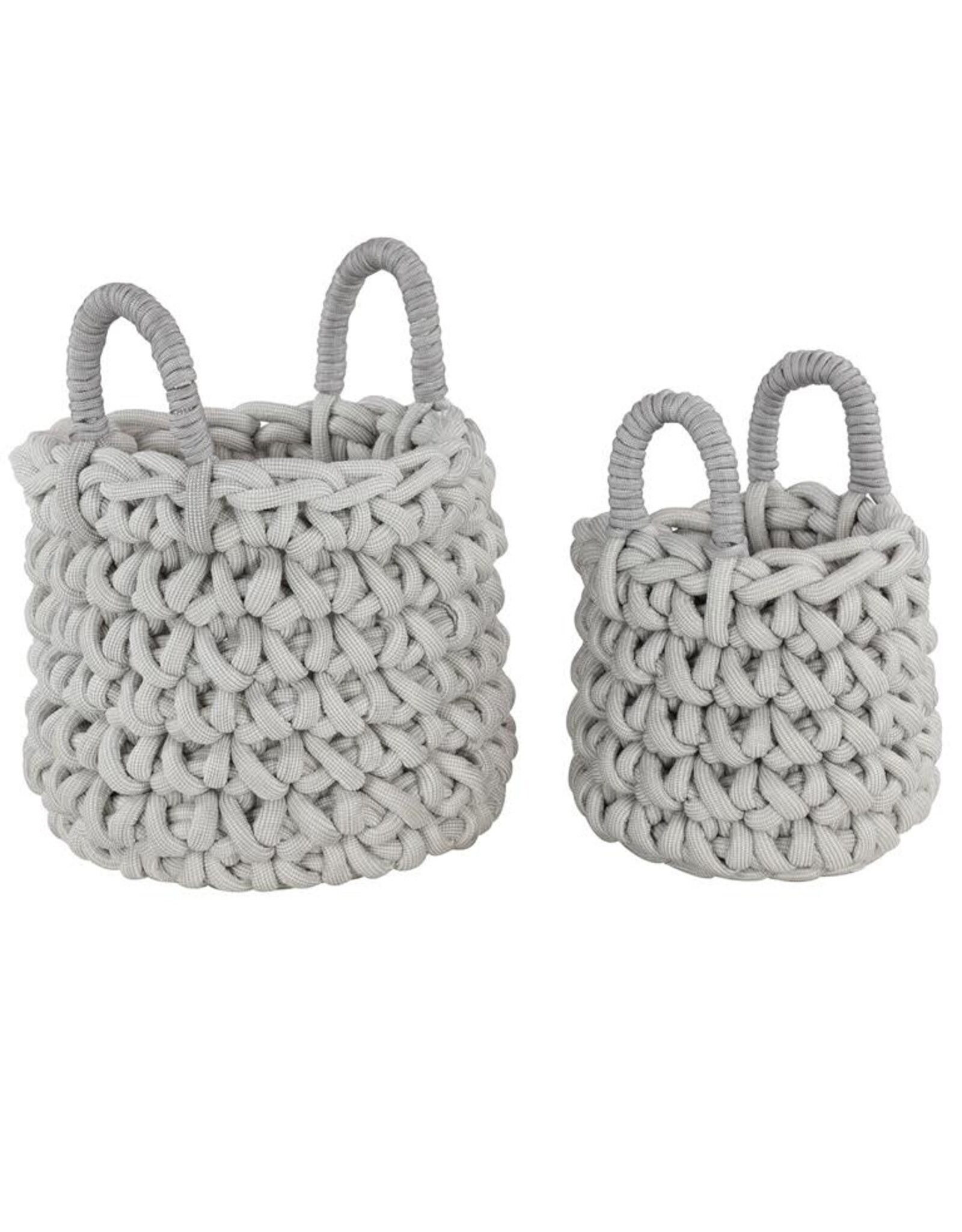 98880 GRAY FABRIC STORAGE BASKET