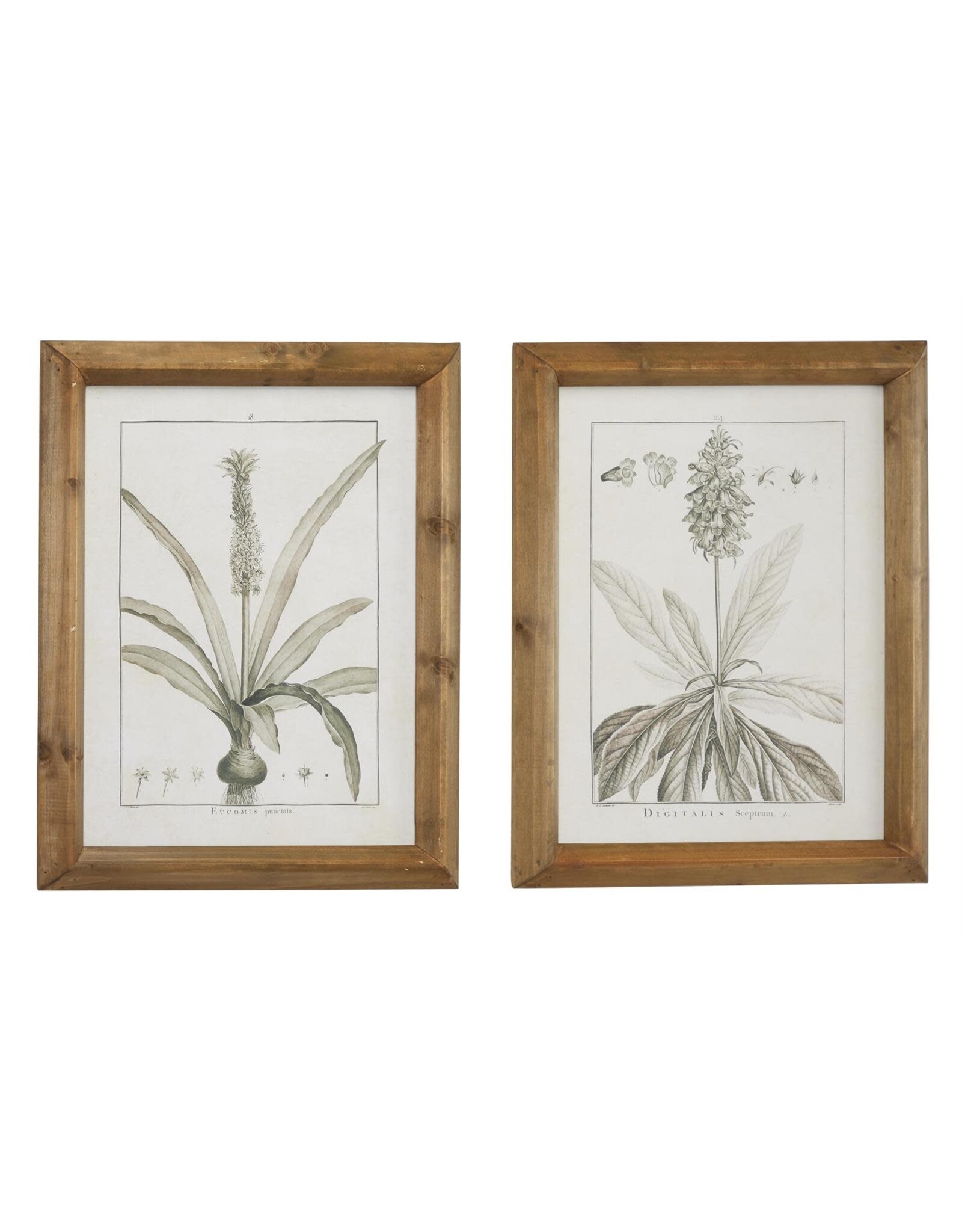 36575 WOOD LEAF FRAMED WALL ART