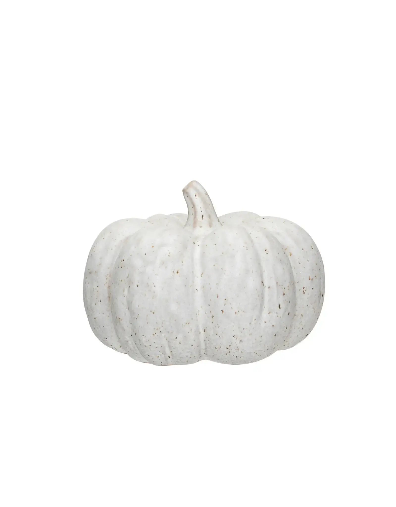 Stoneware Pumpkin, Reactive Glaze, Cream Color Speckled CF3830