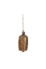 Metal Bell on Jute Rope with Star Cut-Outs XM9861