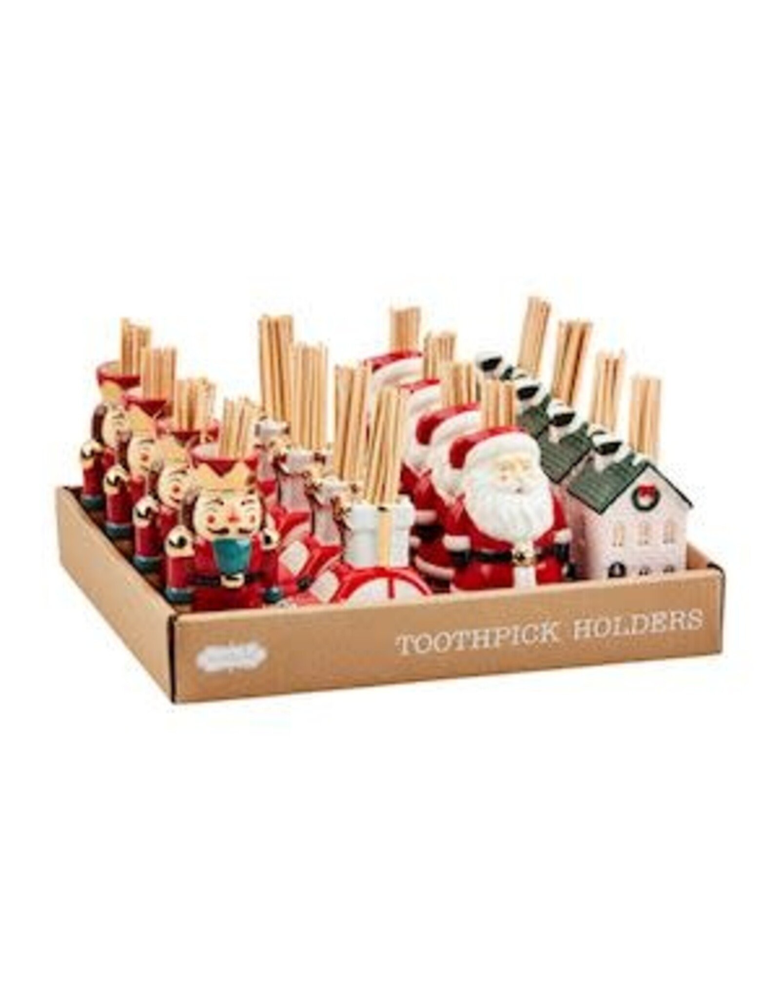 Christmas Toothpick Caddy Sets 4  styles, each set 40430018