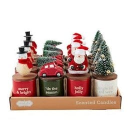 Christmas Bottle Brush Topper Candle 4 styles, each 49800242