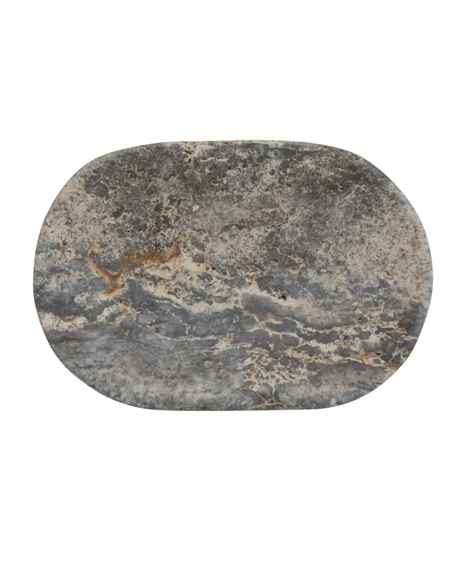 Oval Travertine Soap Dish DF6839