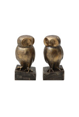 Bronze Owl Bookend  each AH0261