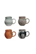 16 oz. Stoneware Mug w/ Tea Bag Holder, 4 Colors, Each DF9650A