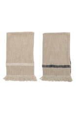 Striped Tea Towels with Fringe, Set of 2 Each AH1523