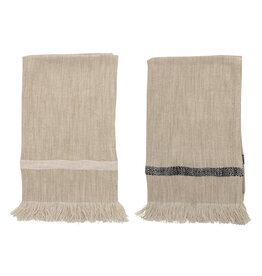 Striped Tea Towels with Fringe, Set of 2 Each AH1523