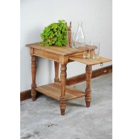 TAB803 Side Table Serving Shelf 16.8x23.3x24.3"H