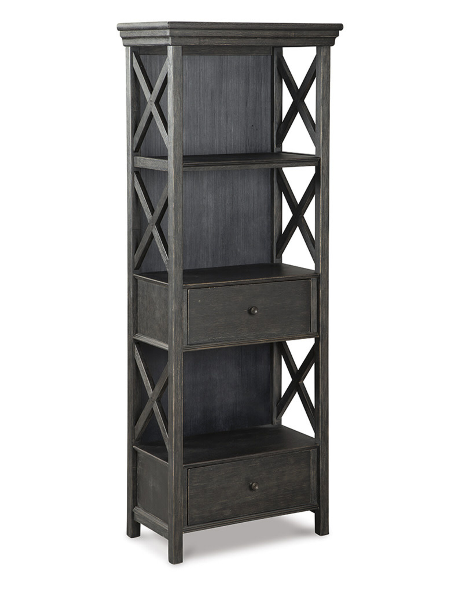 Cabinet, Display, X-Sides, 28" W x 15.63" D x 75.13" H