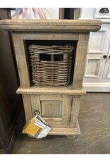 TAB016 Cottage Table w/Baskets 17.3x15.3x38.5