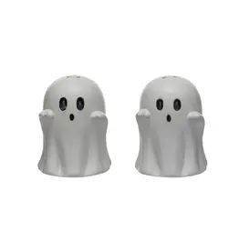 Stoneware Ghost Shaped Salt & Pepper Shakers, Set/2  hx1895