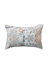 14"L x 9"H Cotton Voile Printed Lumbar Pillow DF9462