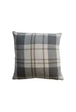 XS5762 20"Sq Brushed Cotton Flannel Pillow, Multi Color Plaid