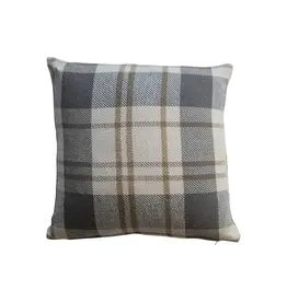 XS5762 20"Sq Brushed Cotton Flannel Pillow, Multi Color Plaid