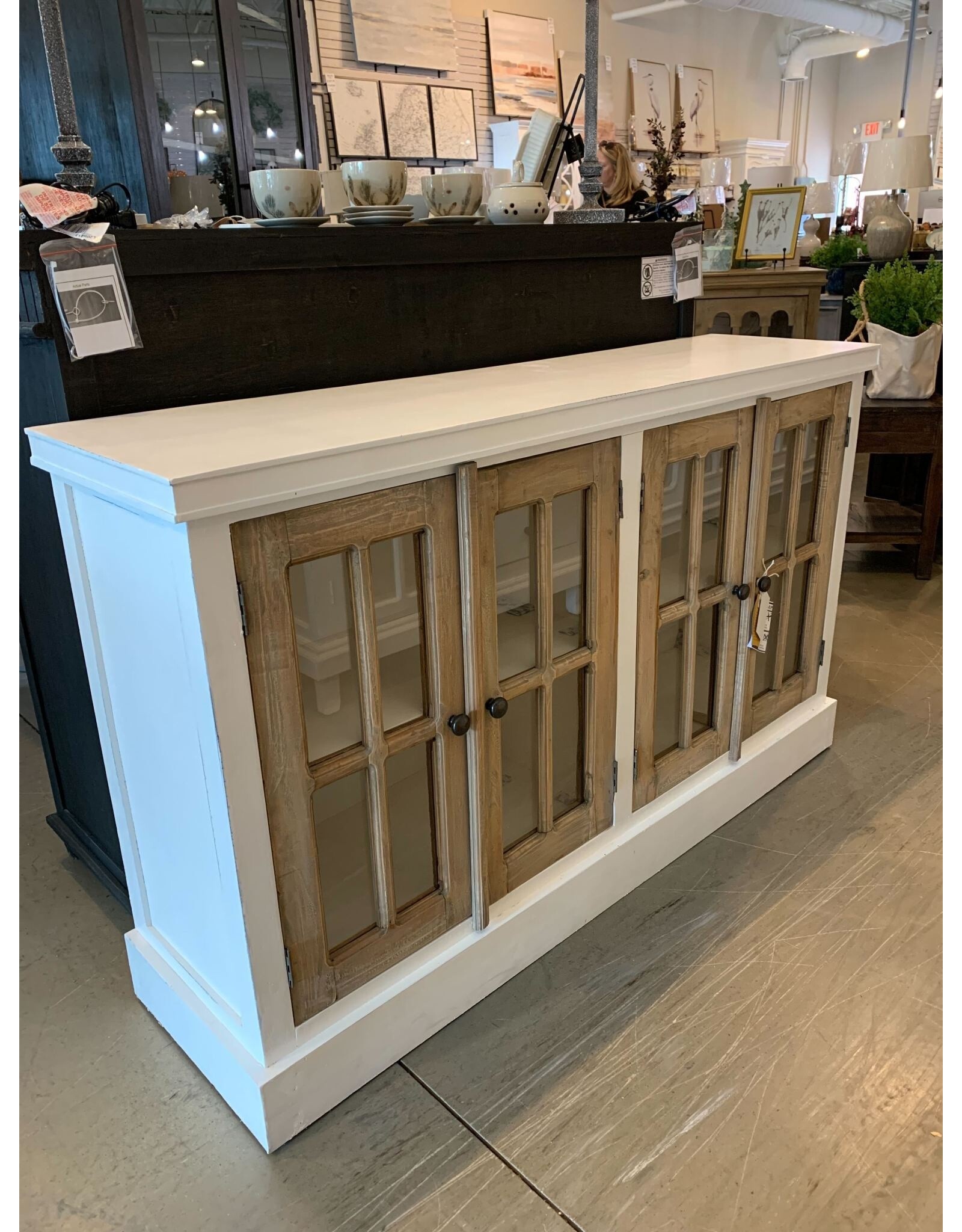 CAB558 4 Pnl Dr Credenza 59.8x16.1x35.8"H