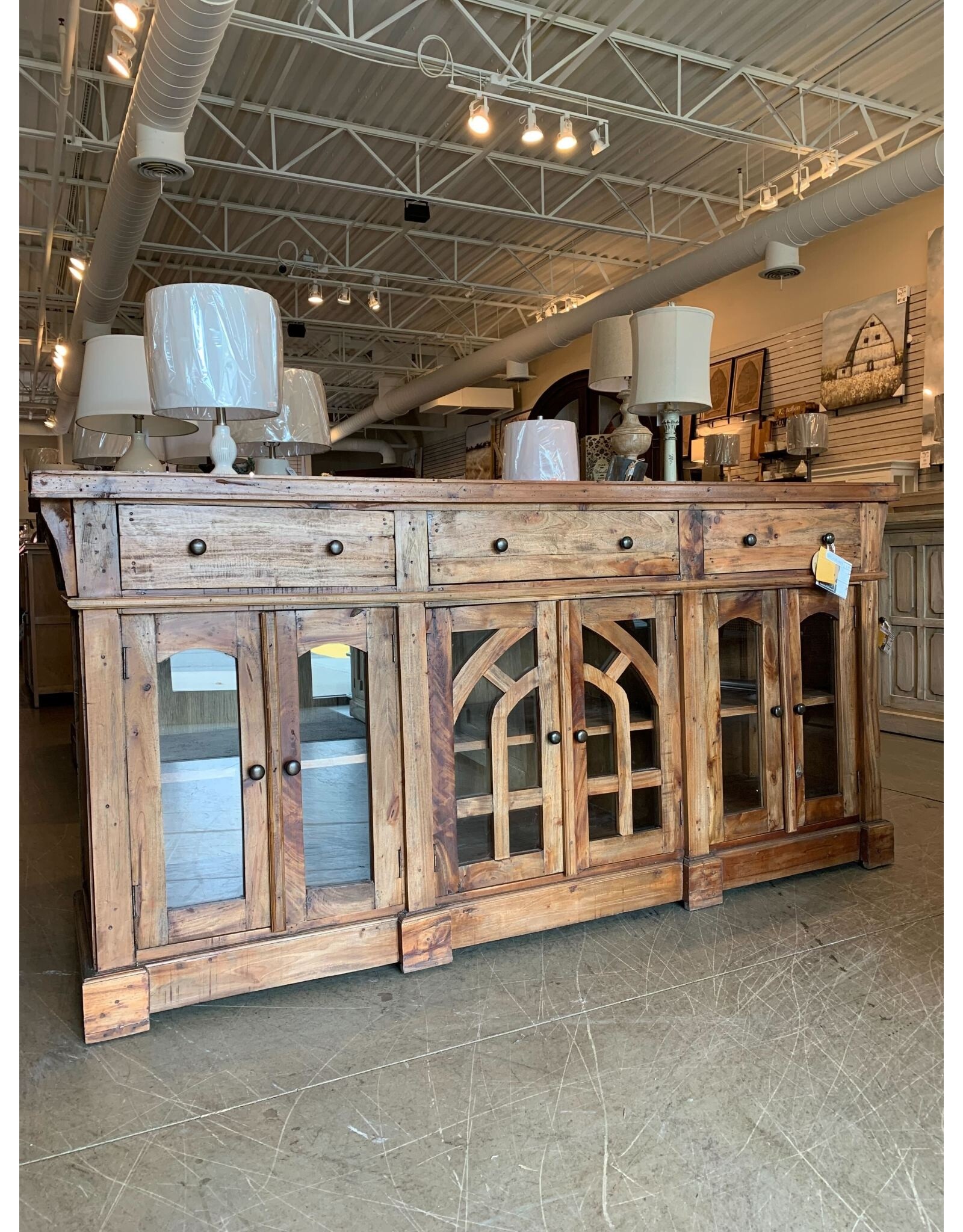 CAB365 Oversized Credenza 6GD 3drw w/RG 86.6x22x42.1"H