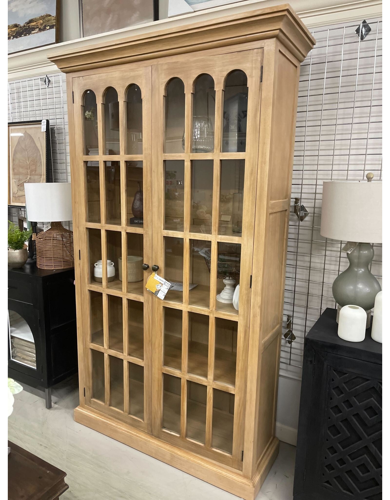 CAB606 Bakersfield Armoire 2 Lg GD 54.3x18.5x90.5"h