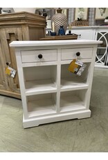 CAB2229SO Storage Rack 2Drw 27.5x11.3x29.5"H White Wash