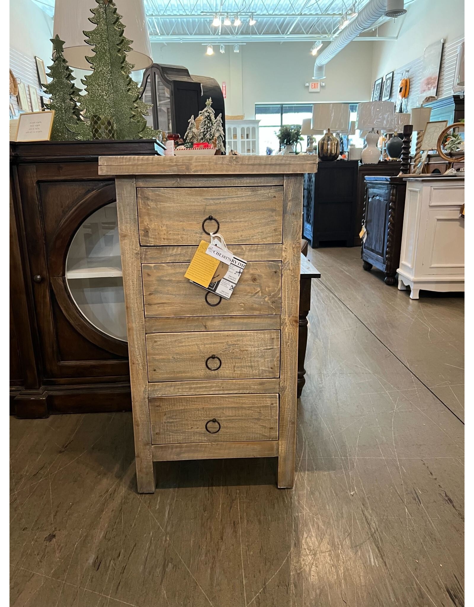 CHE1037 Chest 4 Drawer 19.4x14.1x35.3"H