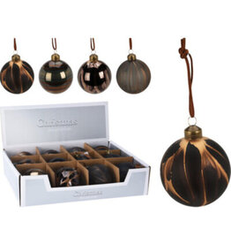 Christmas Ball 80mm Black Marble ABT632700