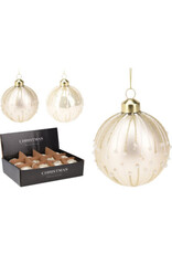 Christmas Ball  80mm 2 styles Colour ABT633050