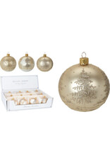 Christmas Ball Tree 80mm 3 styles Gold AVG115910