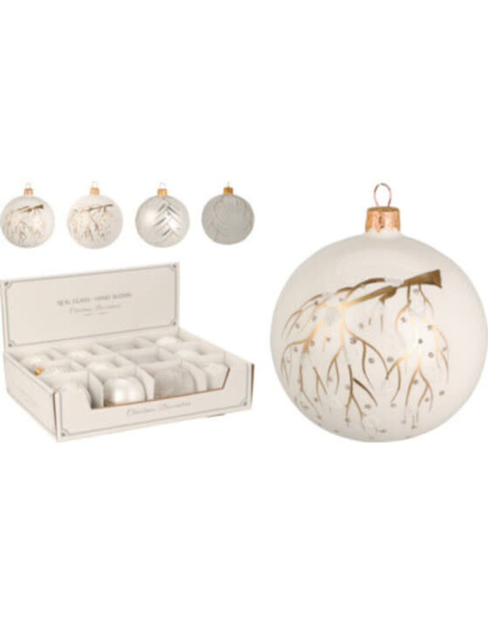 Christmas Ball  with Branches  80mm AVG118360