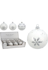 Christmas Ball  80mm White 4 styles AVG118540