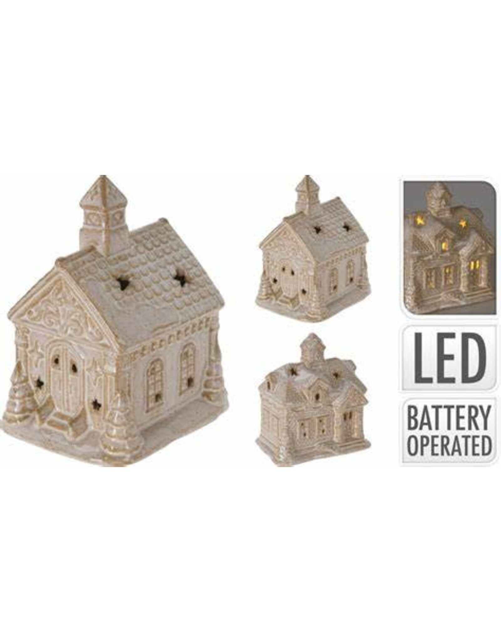 House 14cm LED White 2 styles ALX619630