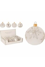 Christmas Ball  80mm White 4 styles AVG118420