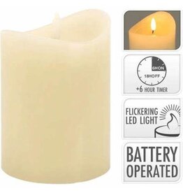 Led Candle  90 x 100mm Ivory AX5432280