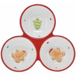 Dish Gingerbread 3 compartment AZD502640