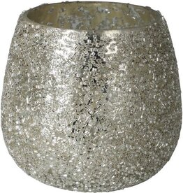 Tealight Holder 8 x7cm Beads A68100820