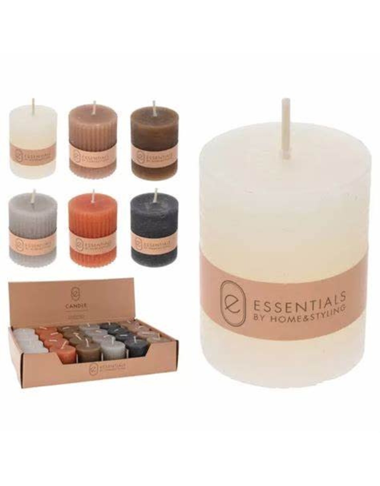 Candle 4x5cm 6 colors 420901500