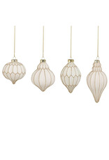 Christmas Wht/Gold Ornament ABR706080