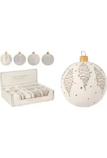 AVG118300 XMAS BALL 80MM GLITTER DECO