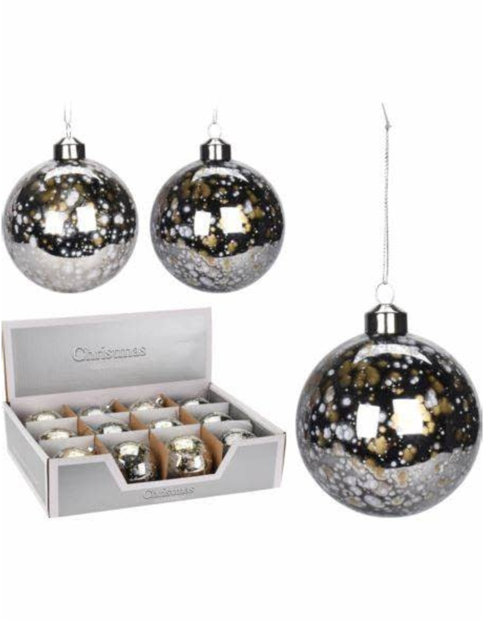 Christmas Ball Dots 80mm 2 styles ABT620310