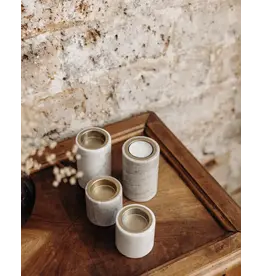 A93500600 TEALIGHT HOLDER MARBLE 6X6CM