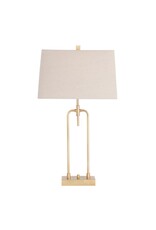30.5"H Metal Gold Leaf Finish Table Lamp CVAER1810