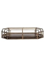 Faceted Octagon Rectangle Tray CVTZRN017