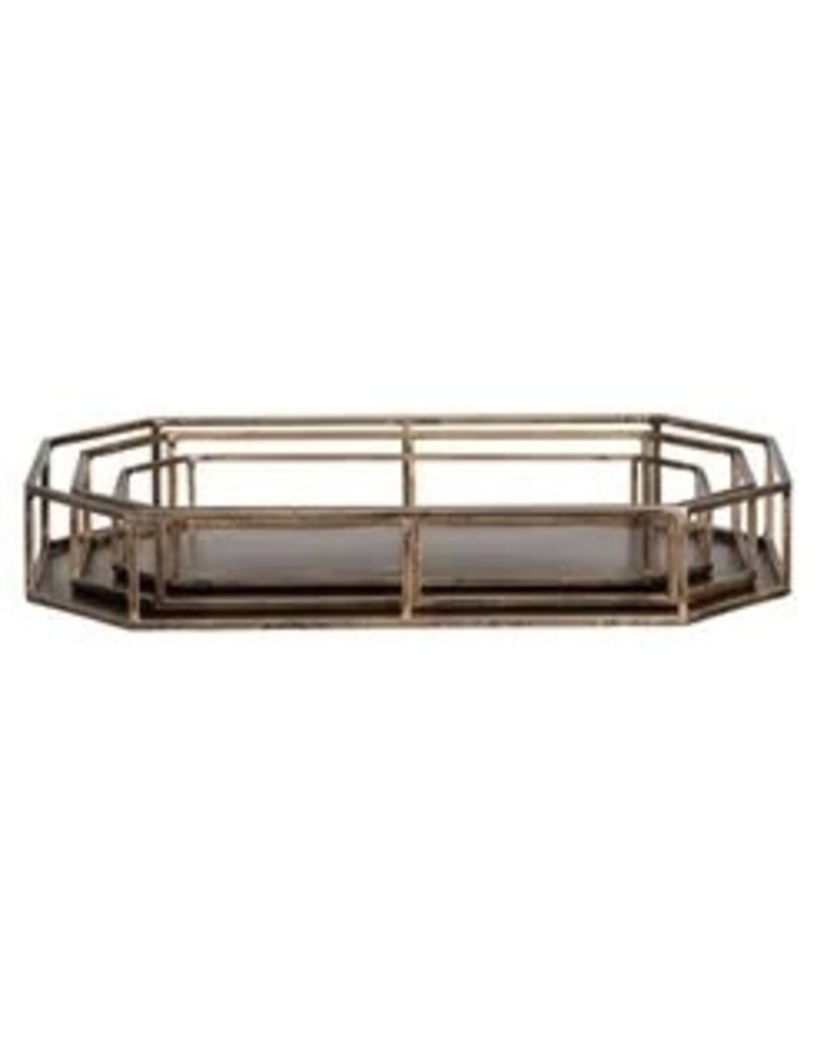 Faceted Octagon Rectangle Tray CVTZRN017