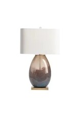 29.5"H Glass Table Lamp W/Led 3 way NIghtlight ABABS1438