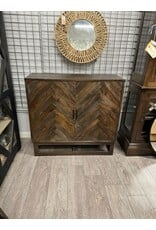 CAB275 Herringbone Accent Cabinet 41 x 15 x 38.6