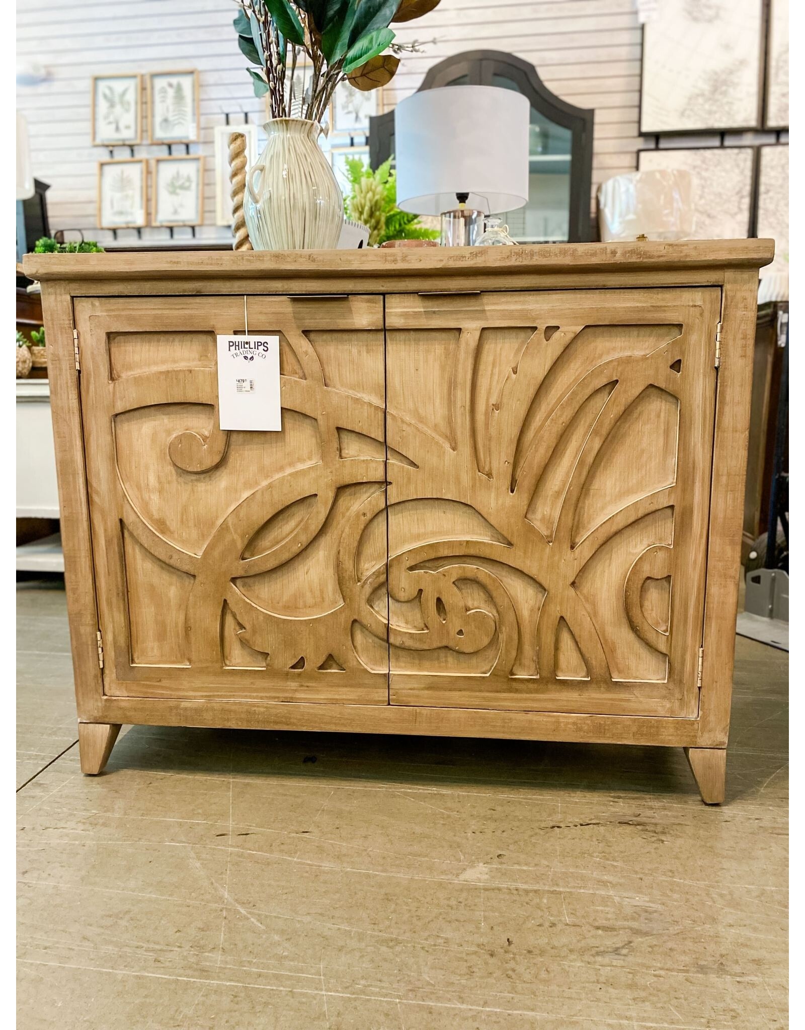 2070006 MARION 40" ACCENT CONSOLE CREAM