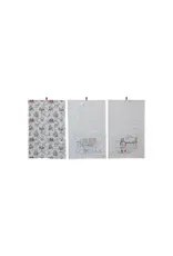 Cotton Printed Tea Towel w/ Holiday 3 Styles , each  XS5764A