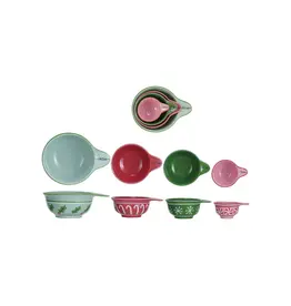 1/4, 1/2, 1, 1-1/2 Cup Stoneware Measuring Cups, Set of 4 XS6018