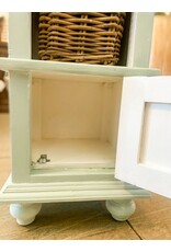 TAB016 Cottage Table w/Baskets 17.3x15.3x38.5