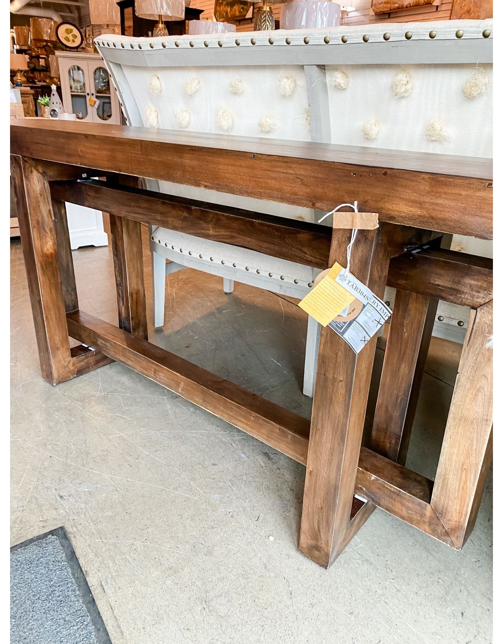 TAB304 Décor Console KD 78x15.7x32.2"H Ebony