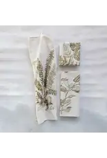 Cotton & Linen Printed Tea Towel w/ Botanical Image & Loop, 3 Styles, Each DF6730A